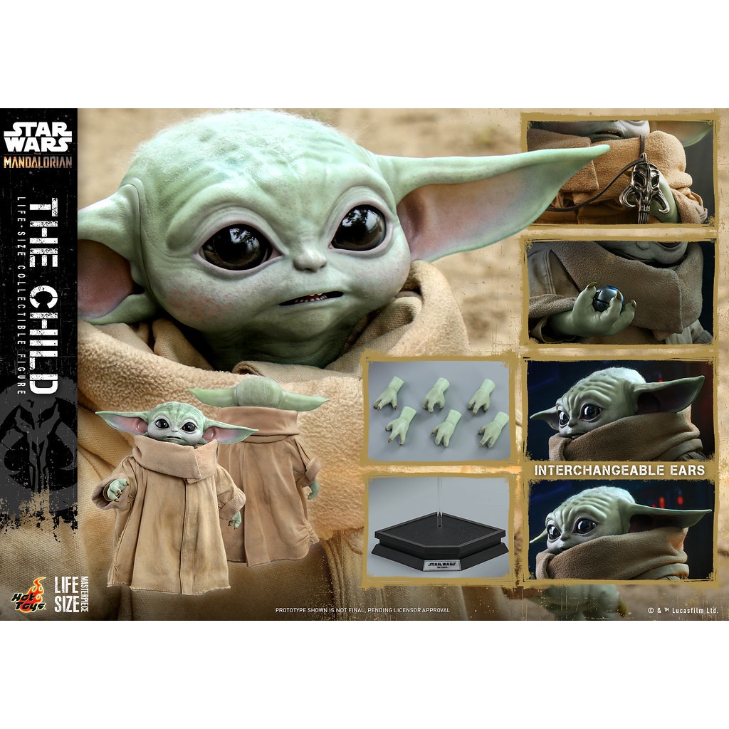 野獸國 Hot Toys – LMS013 –《 曼達洛人 》1：1比例 尤達 寶寶 星際大戰 Star Wars 孩子