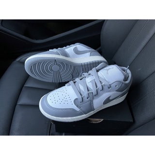 全新 Nike Air Jordan 1 Low GS "Vintage Grey" US 4Y 復古灰 台灣公司貨