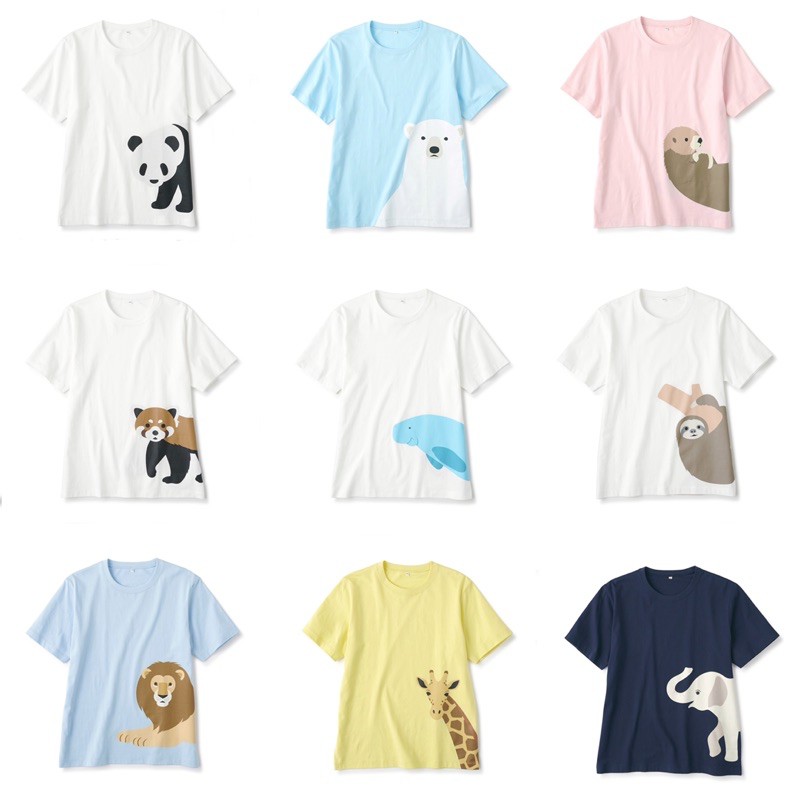 日本無印代購 動物t恤 大人尺寸 日本限定販售 蝦皮購物