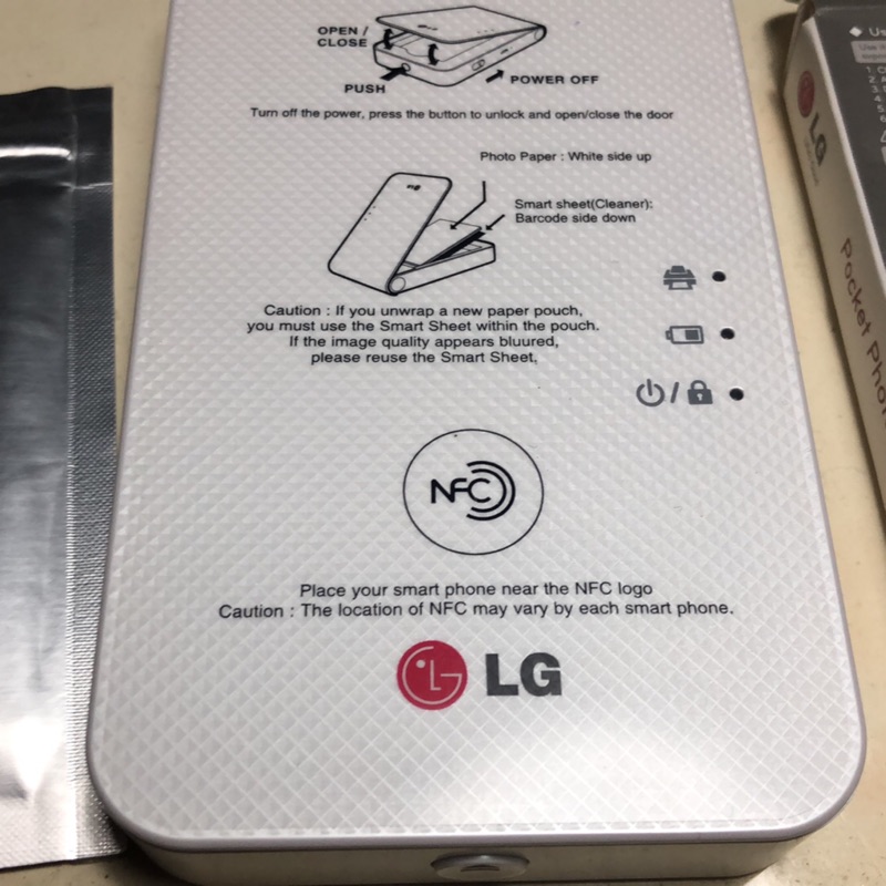 LG 相印機 PD239 pocket photo  熱感應 九成新