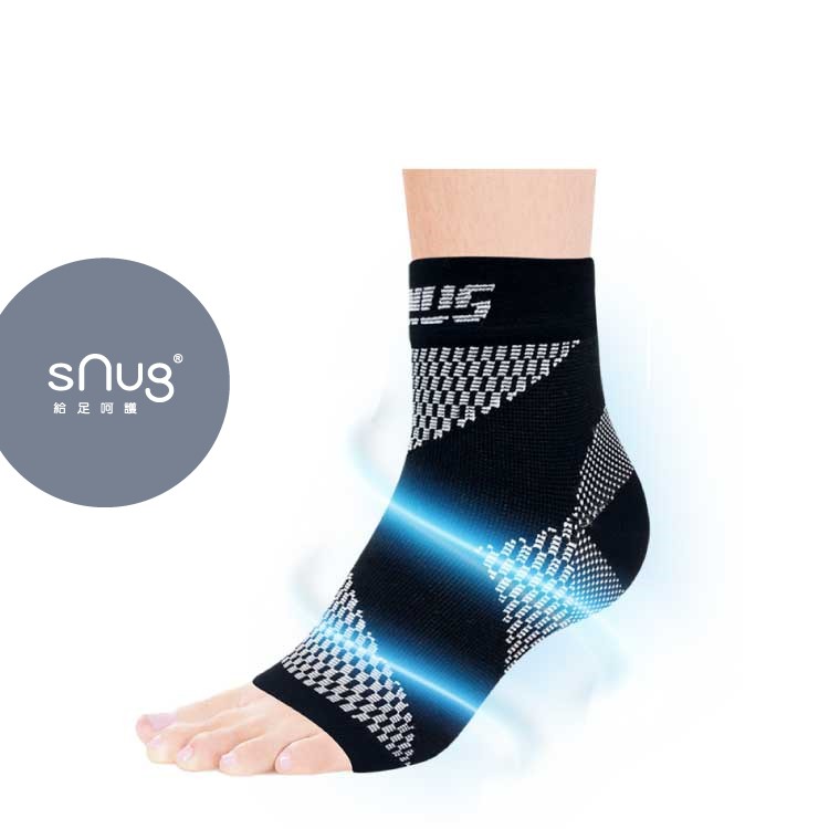 sNug【台灣製健康能量護踝襪套一雙】健康能量系列 氣場平衡 穩定腳踝 保護支撐 漸進加壓 輕薄透氣 現貨 尺寸可選