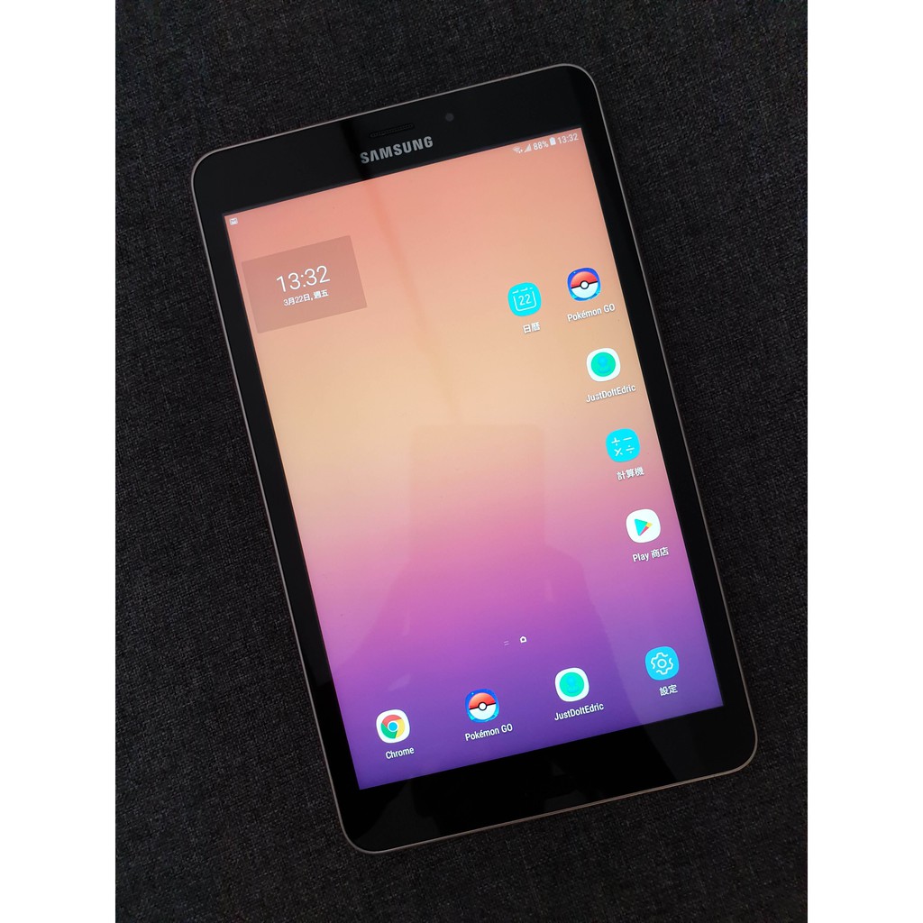 三星 Galaxy Tab A (2017) LTE版 (SM-T385) 8吋 16G 金 #二手平板 九成新!