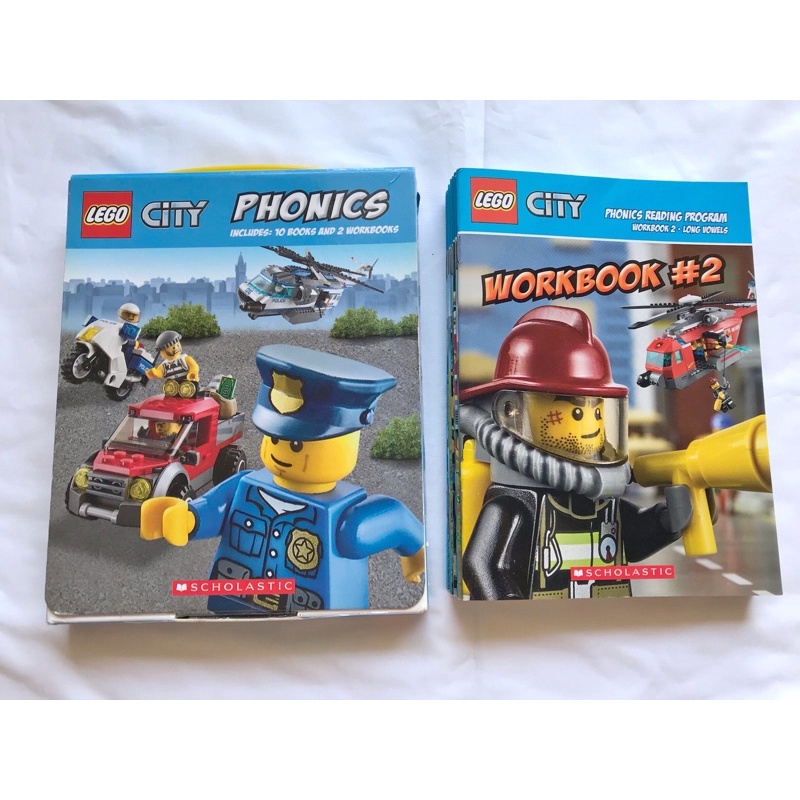 英文原版 Lego City Phonics 樂高城市英雄自然拼讀盒裝繪本12冊