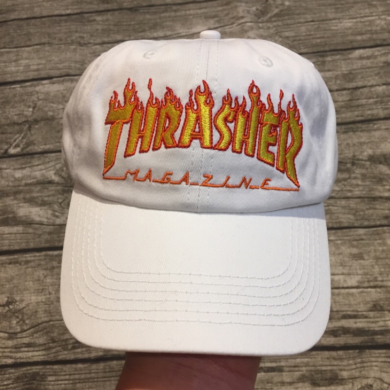 Thrasher 完售 老帽 彎帽 鴨舌帽 經典大logo 美線 美版 電繡