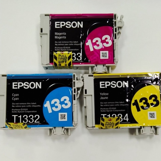 EPSON 133 彩色原廠墨水匣 黃色/藍色 原廠公司貨 裸包新品 最低價 要買要快 適用機型 TX320F