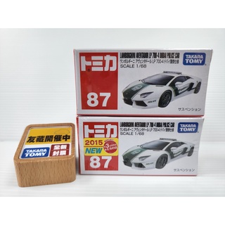 【現貨】日本Tomica 87 LAMBORGHINI Aventador LP700-4 藍寶堅尼 杜拜警車 新車貼