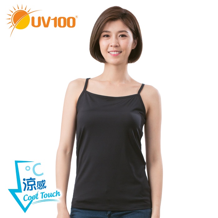 【UV100】防曬 抗UV-涼感透氣彈力機能挖背背心-女(BI81038)