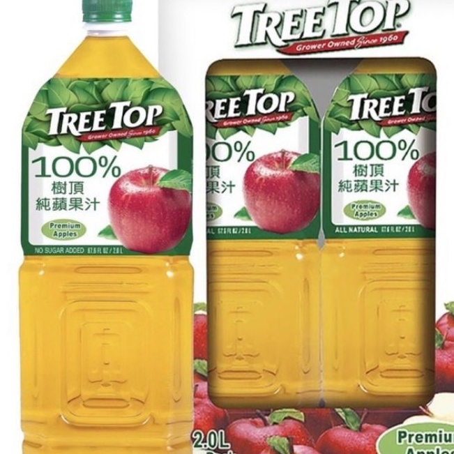 🌺全新🌺拆售 Tree Top 樹頂 100% 純蘋果汁 2公升