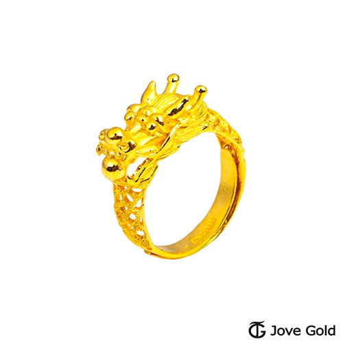 Jove Gold 漾金飾 祥龍瑞氣黃金戒指（現貨+預購）