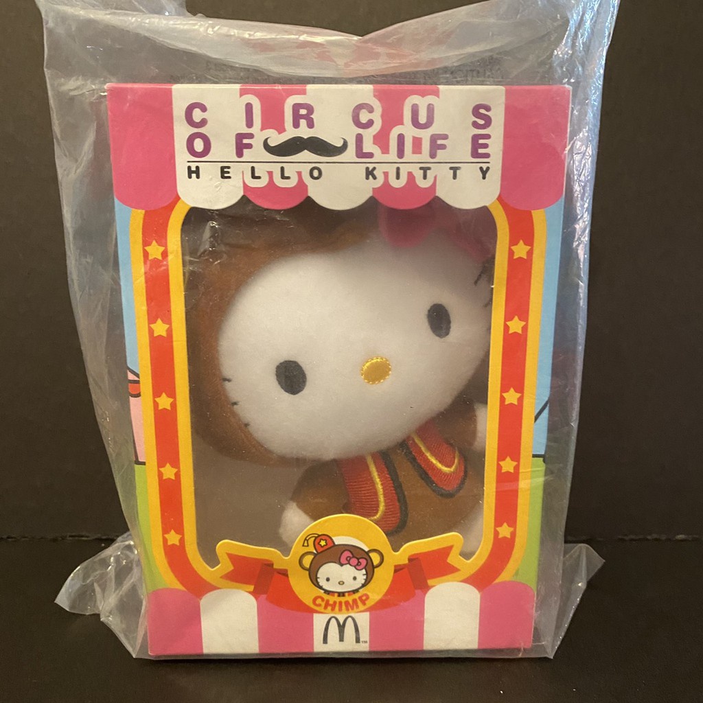 【麥當勞McDonald's x 三麗鷗Hello Kitty】麥麥幫 KT 黑猩猩 娃娃