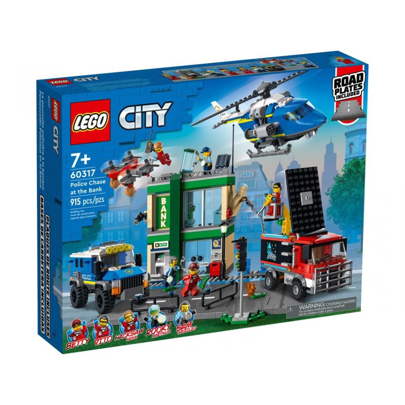 【積木樂園】 樂高 LEGO 60317 CITY系列 City-銀行警匪追逐戰