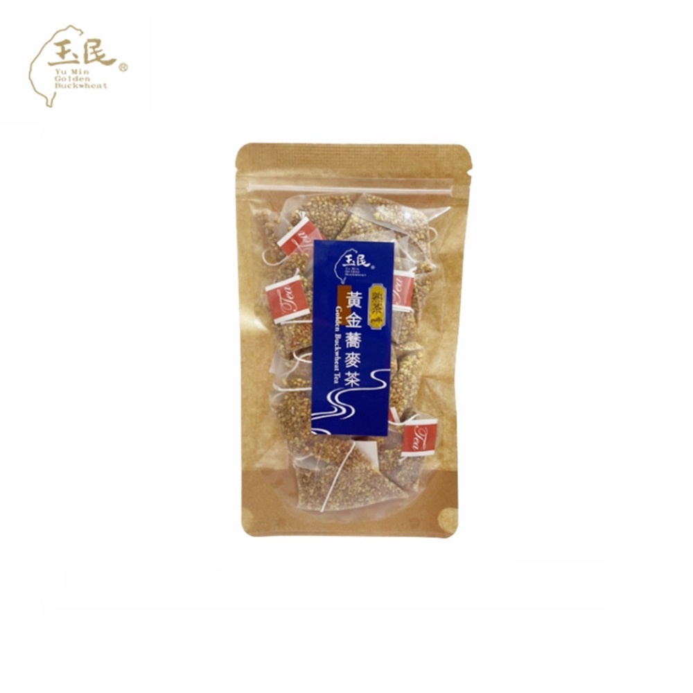 【玉民】黃金蕎麥茶立體茶包5gx12入/包-熟茶(可冷泡/熱沖泡)