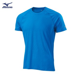 美津濃 MIZUNO 款路跑短袖T恤 J2MA901524（藍）