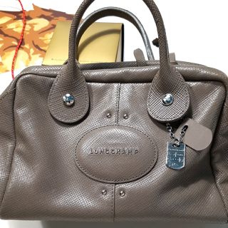 [法國 Longchamp優惠價] Used clean Longchamp 大象灰手提,斜背兩用包款