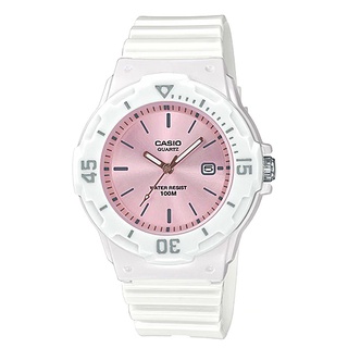 【CASIO】卡西歐 指標錶 橡膠錶帶 防水100米 白色粉面 LRW-200H-4E3 臺灣卡西歐保固一年
