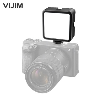 Musviding VIJIM VL81 便攜攝影LED補光燈雙色溫3個冷靴座1/4螺口和冷靴腳安裝適用攝影拍攝Vlog