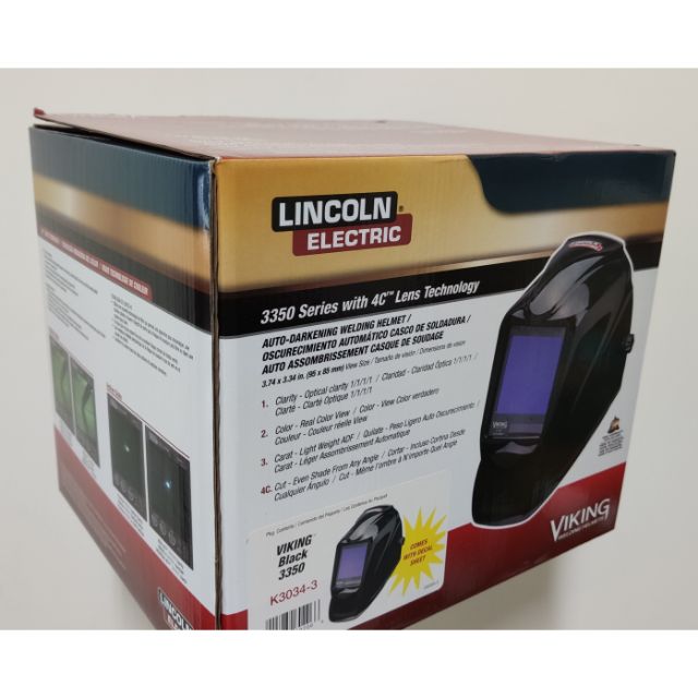LINCOLN ELECTRIC 林肯 銲接 焊接 自動變色面罩 變色龍 K3034-3