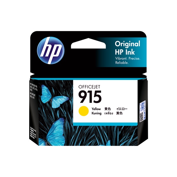 HP 915 黃色原廠墨水匣(3YM17AA) 適用 OJ Pro 8010/8012/8020/8022/8028/8