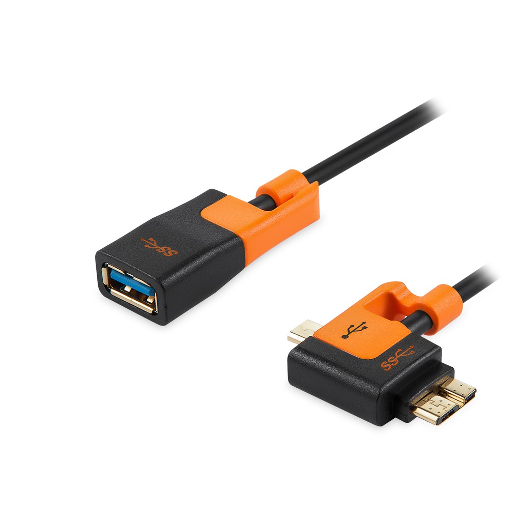 【福利品】群加 PowerSync Micro USB 2.0/3.0轉接線 延長線 (USB3-KROTGX0150)