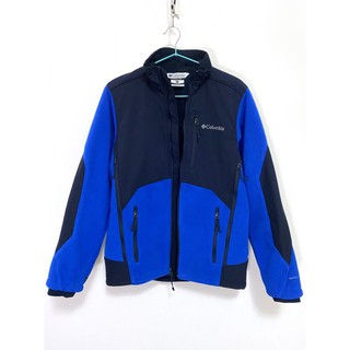 Columbia 哥倫比亞 專櫃 藍色拼接 內磨毛 保暖 機能 立領 夾克 外套
