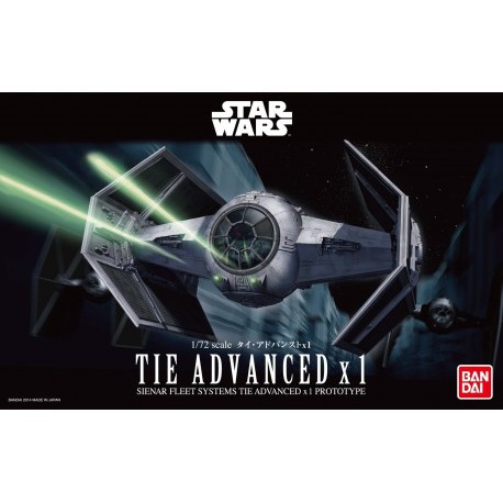 星際大戰 BANDAI 1/72 Tie Advanced x1 先進鈦戰機 黑武士 達斯維德