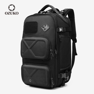 Ozuko 防盜大容量揹包戶外戰術防水旅行登山包 帶鞋袋