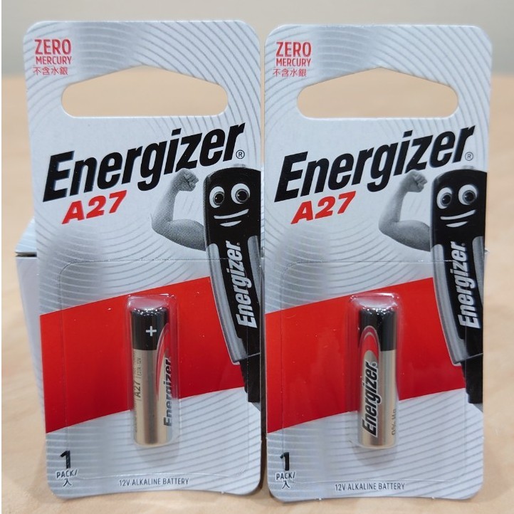 Energizer 勁量汽車遙控器電池 卡片包裝 / A27 / 12V