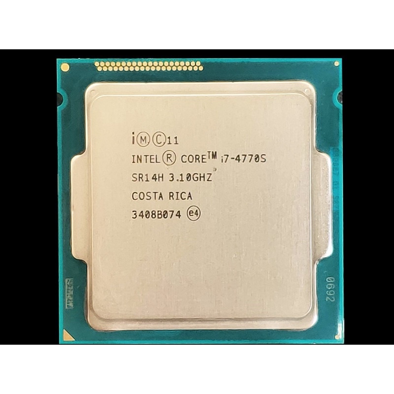 Intel Core i7-4770S 3.1G 1150 4C8T 65W 裸裝無風扇