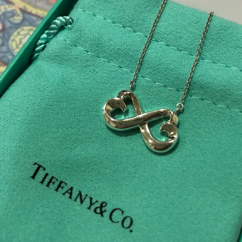 Tiffany&amp;Co Double Loving Heart 無限雙心項鍊