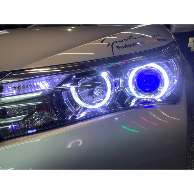 jk極光 LED魚眼加秒切驗車功能 ALTIS 豐田 大燈 光圈 日行燈 LED光圈 11代
