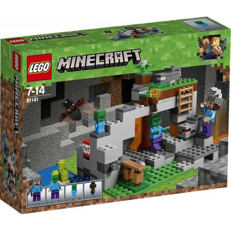 【積木樂園】樂高 LEGO 21141 Minecraft 創世神 The Zombie Cave