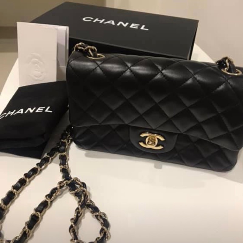 Chanel Mini 20 淡金鏈包 保證真品