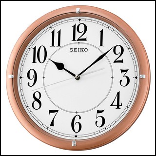 SEIKO精工 塑膠外殼 滑動式秒針 安靜無聲 簡約時尚掛鐘 （原廠公司貨）型號：QXA637P2