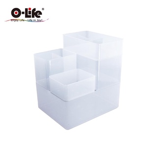 O-Life B-013置物整理收納盒/ 白色款 eslite誠品