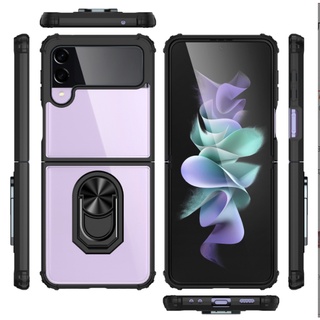 三星 Galaxy Z Flip3 軍士亞克力指環防摔手機殼 Z Flip3