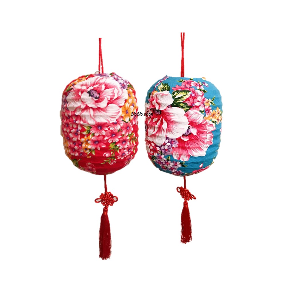 手工花布燈籠19cm 年節燈籠 客家燈籠 客製化燈籠 冬瓜燈籠 日式燈籠 預訂款 蝦皮購物