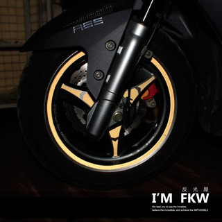 反光屋FKW Racing 150 雷霆 GSENSE Racing150 爪框貼 光陽 反光三爪貼紙+12輪吋輪框貼