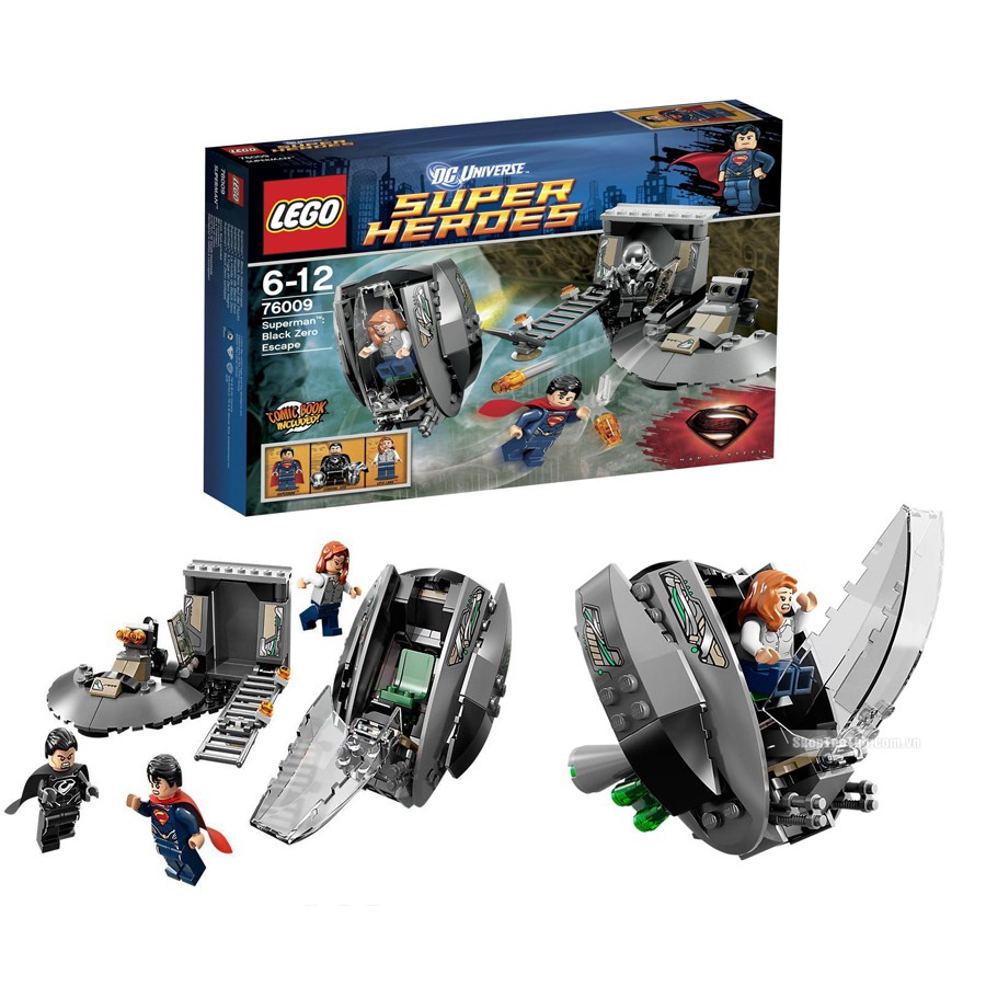 LEGO 樂高 超級英雄系列 76009 Super Heroes Superman Black Zero Escap