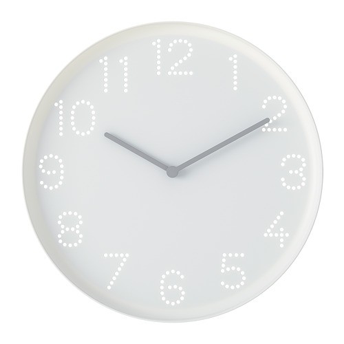 IKEA現貨代購 時鐘 靜音時鐘 圓形時鐘 白色圓形時鐘 IKEA時鐘