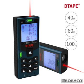 DTAPE【D3激光半自動三合一測距儀 40M~100M】裝潢測量機器 紅外線測量 建築 鐵路 工程
