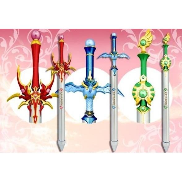 絕版 魔法騎士雷阿斯魔法劍原子筆 三款一組clamp 獅堂光 龍咲海 鳳凰寺風 小光之劍 小海之劍 小風之劍