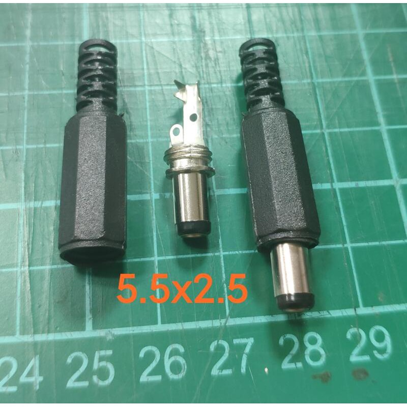 [台中]DC插頭插座 焊接/免焊接/固定式 DIY 5.5*2.5/5.5*2.1/3.5*1.0/3.5*1.35