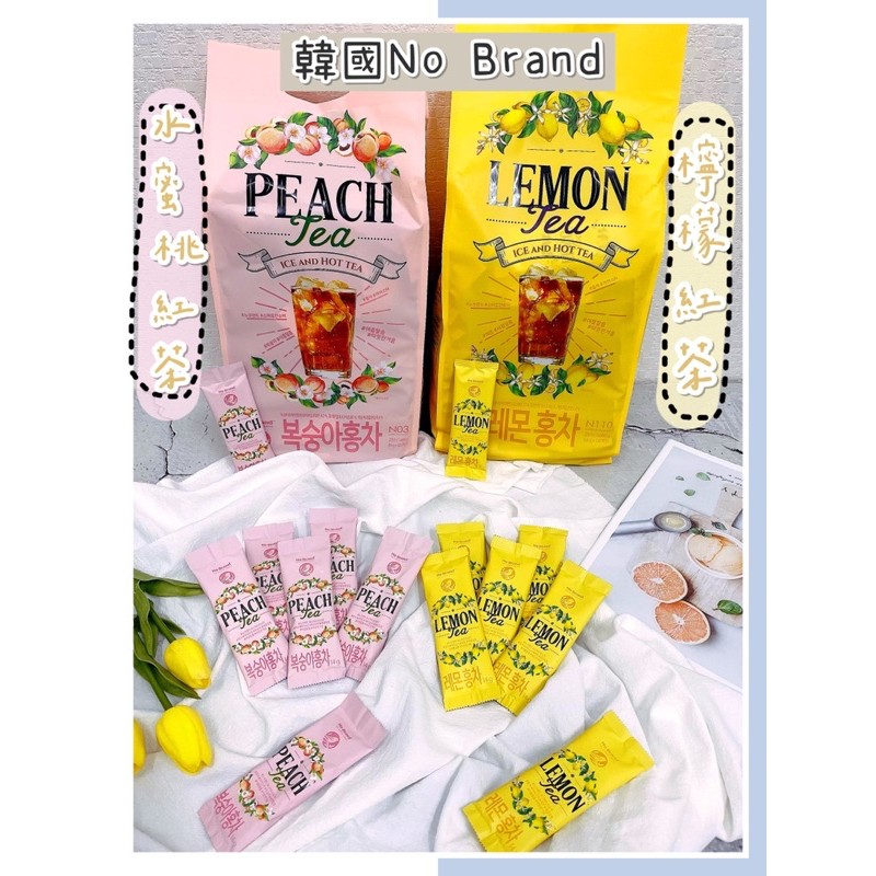 現貨熱賣中下單24小時寄出 韓國no Brand 檸檬紅茶水蜜桃紅茶peach Tea Lemon Tea 蝦皮購物