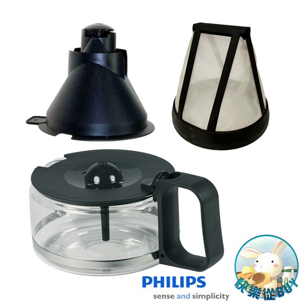 PHILIPS飛利浦 HD5407 萃取大師咖啡機專用濾網、濾網架、咖啡杯