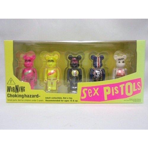 ❤里昂玩具部❤全新 經典日版 Be@rbrick 100% sex pistols 性手槍 限定收藏組(皇后 粉紅 黃)