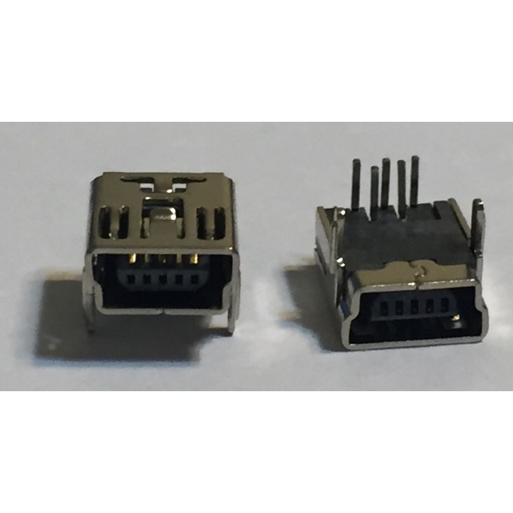 【IF】Mini USB 5pin 90度 DIP 母 connector 接頭 插頭 連接器 B type
