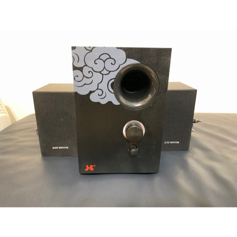 淇譽JS JY-3023 2.1聲道 三件式喇叭/2500W全木質音箱/4吋重低音喇叭/中國風系列