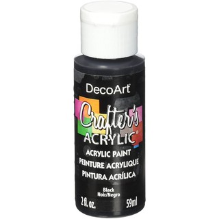 DecoArt 黑色 Black 59 ml Crafter's Acrylic 壓克力顏料 - DCA47