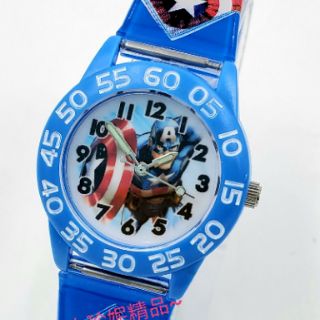 ~小珍妮精品~臺灣製造 MARVEL 蜘蛛人 美國隊隊長 手錶 卡通 數字清楚 正版 兒童錶 卡通錶 復仇者聯盟