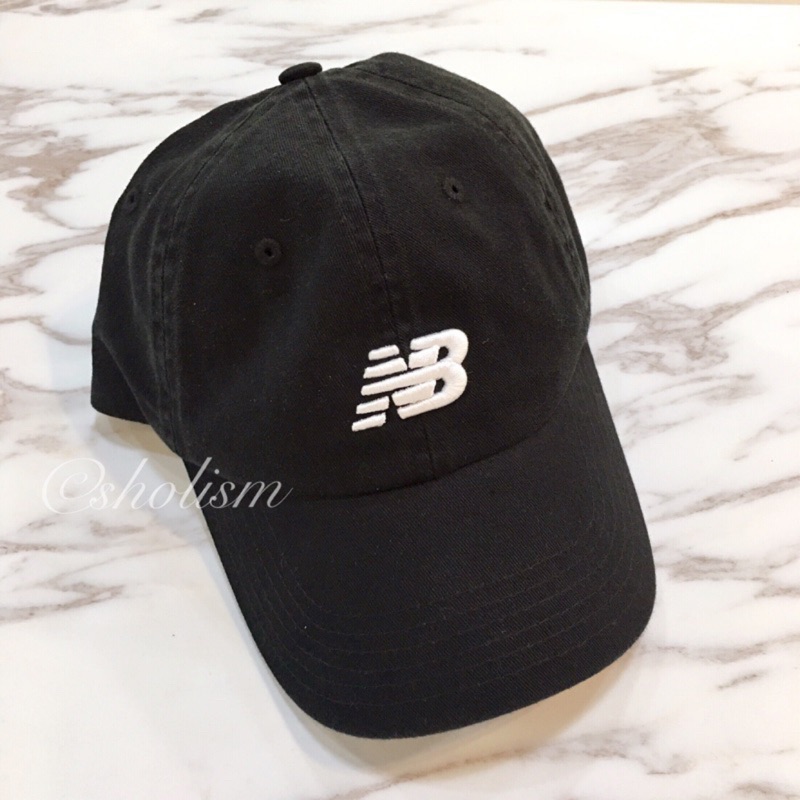 保證正品 Nb New Balance 老帽帽子刺繡立體logo 棒球帽鴨舌帽帆布帽子紫黑 蝦皮購物